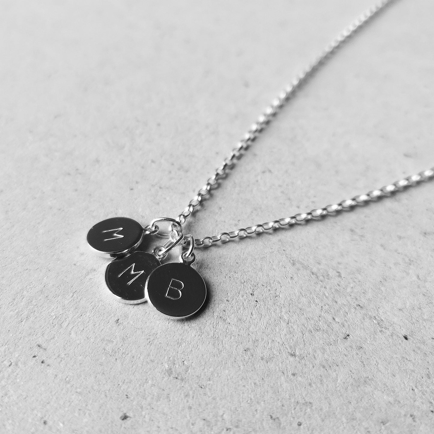 Personalised MINI Initial Disc Necklace