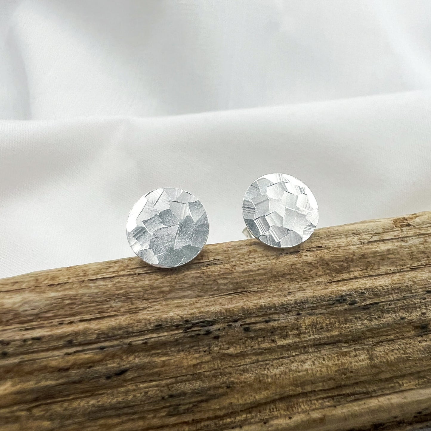 Textured Disc Earstuds - The Kristal Collection