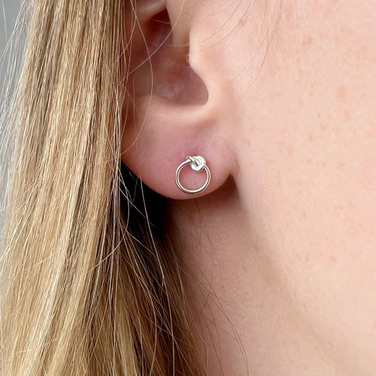 Circle Knot Earstuds - The Kristal Collection